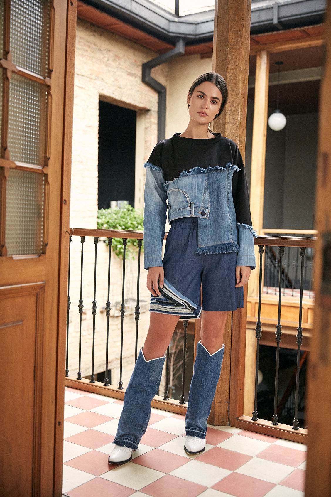SACO DENIM RECICLADO