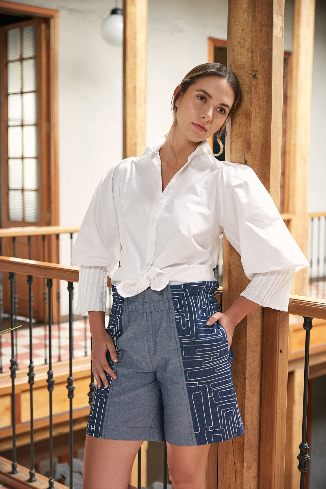 SHORT COORDINADO / BORDADO